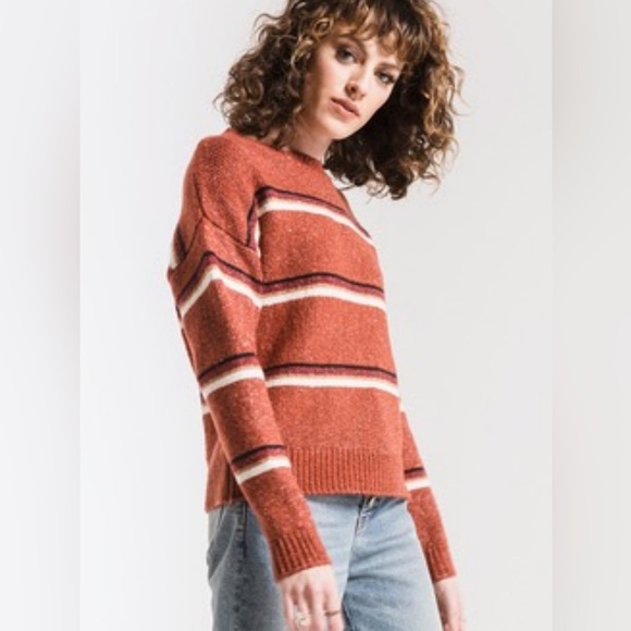 Others follow Rust Striped Sweater Size Small - Picture 2 of 10
